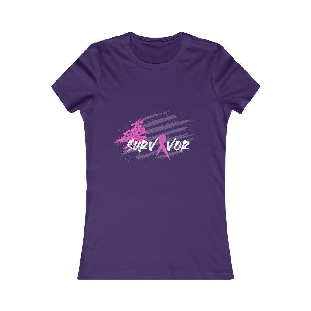 Breast Cancer I Survive  T-shirt - Military Republic