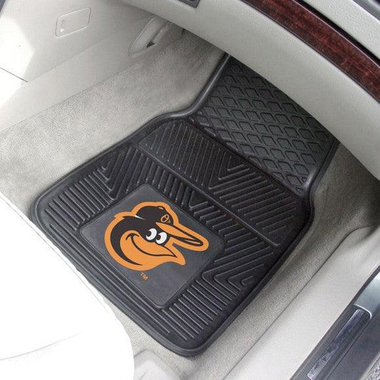 Baltimore Orioles 2pk Heavy Duty Vinyl Car Mat Set - Military Republic