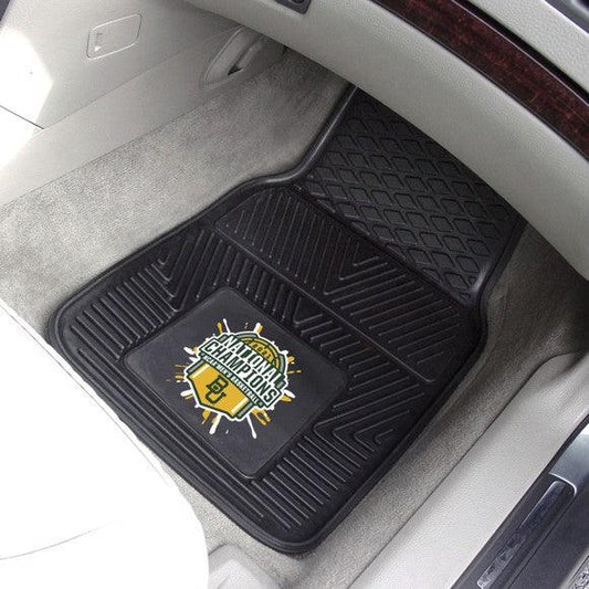 Baylor University NCAA Basketball 2021 Championship 2pk Heavy Duty Vinyl Car Mat Set - Military Republic