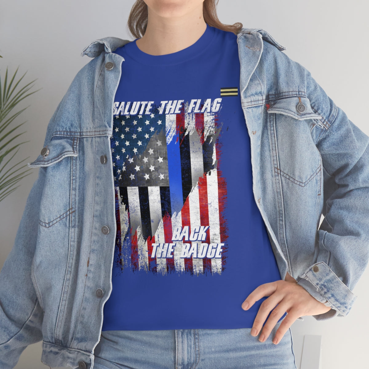 Salute The Flag-Back The Badge Law Enforcement T-shirt