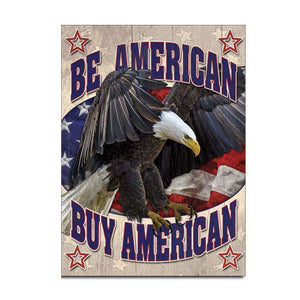 "Be American Buy American" Tin Sign-Military Republic
