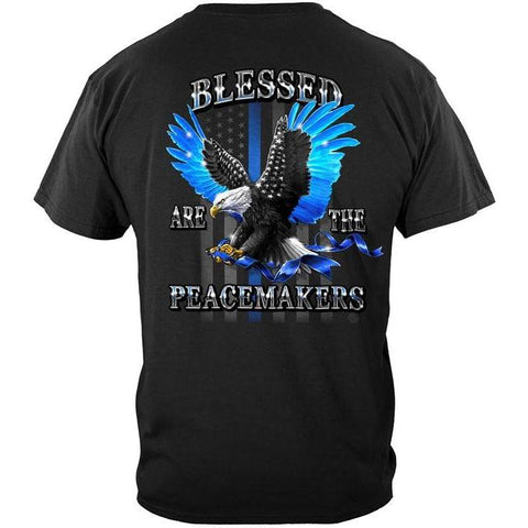 Blessed Are The Peace Makers Law Enforcement T-shirt - Military Republic