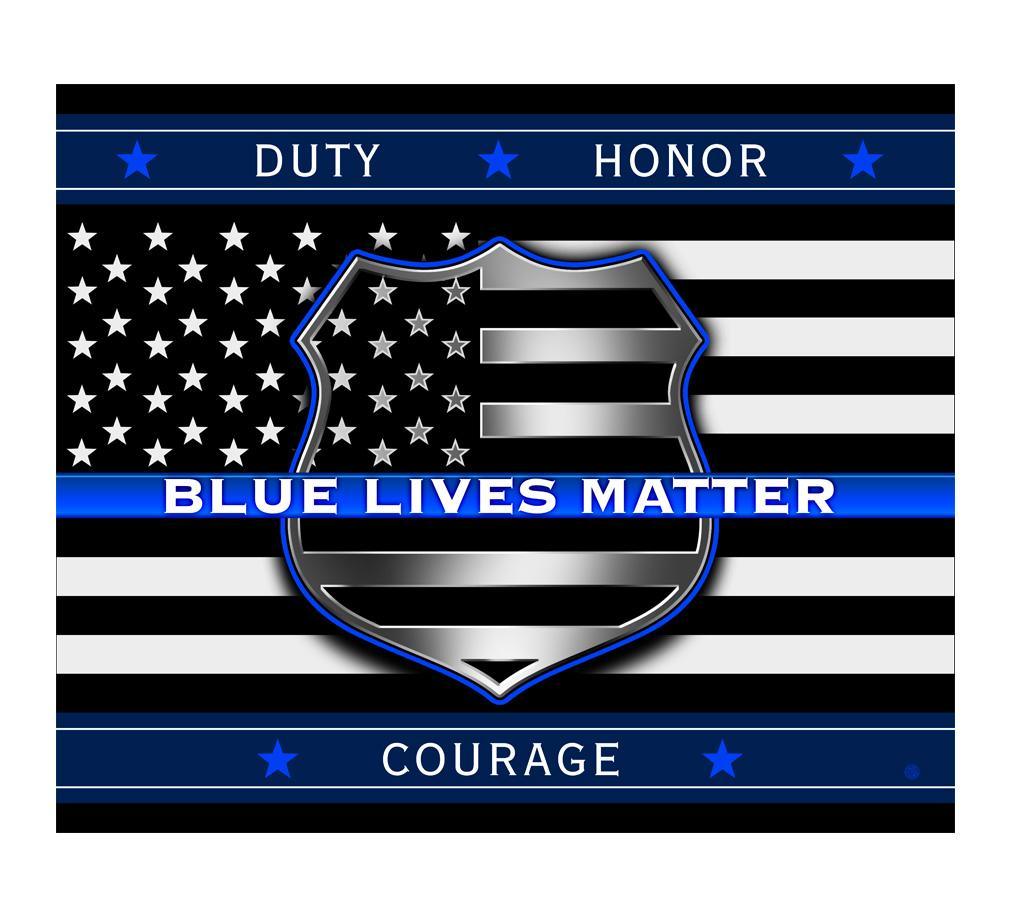 Blue Lives Matter Blanket-Military Republic
