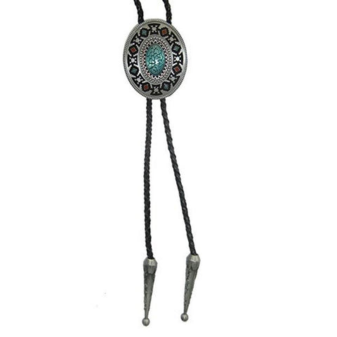 Native American Indian Art Bolo Tie - Military Republic