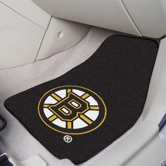 Boston Bruins 2Pk Carpet Car Mat Set - Military Republic