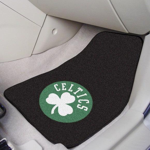 Boston Celtics 2Pk Carpet Car Mat Set - Military Republic
