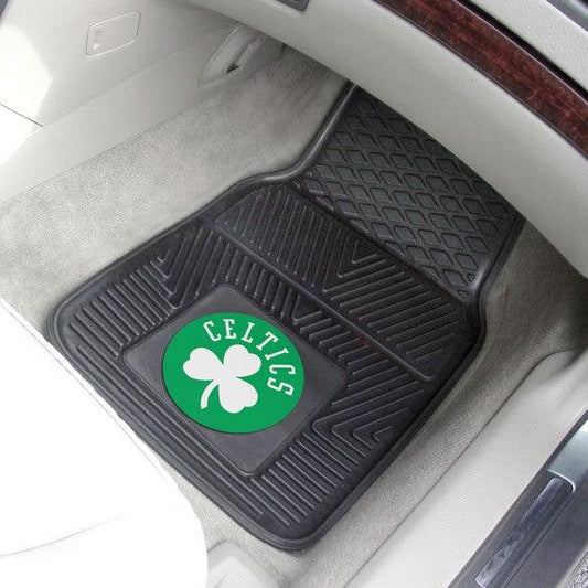 Boston Celtics 2pk Heavy Duty Vinyl Car Mat Set - Military Republic