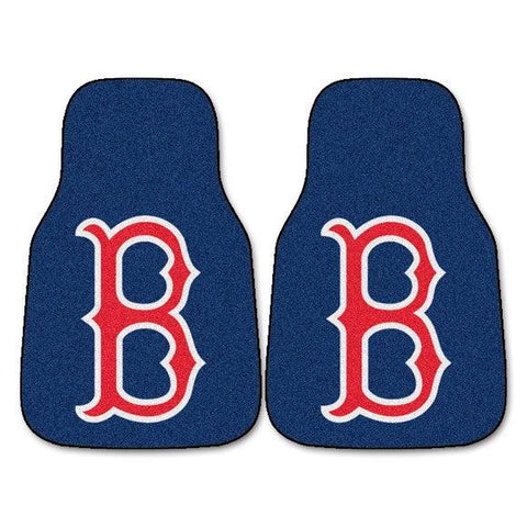 Boston Red Sox 2Pk Carpet Car Mat Set - B Logo - Military Republic