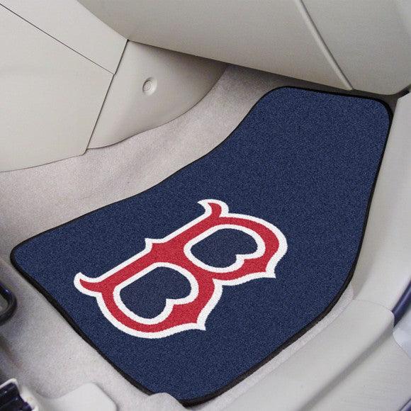 Boston Red Sox 2Pk Carpet Car Mat Set - B Logo - Military Republic