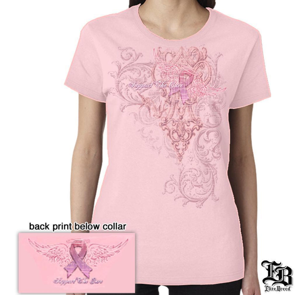 Breast Cancer Awareness Women's T-shirt-Military Republic