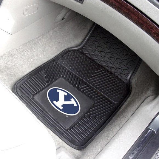 Brigham Young University 2pk Heavy Duty Vinyl Car Mat Set - Military Republic