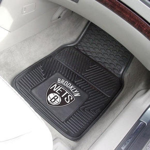 Brooklyn Nets 2pk Heavy Duty Vinyl Car Mat Set - Military Republic