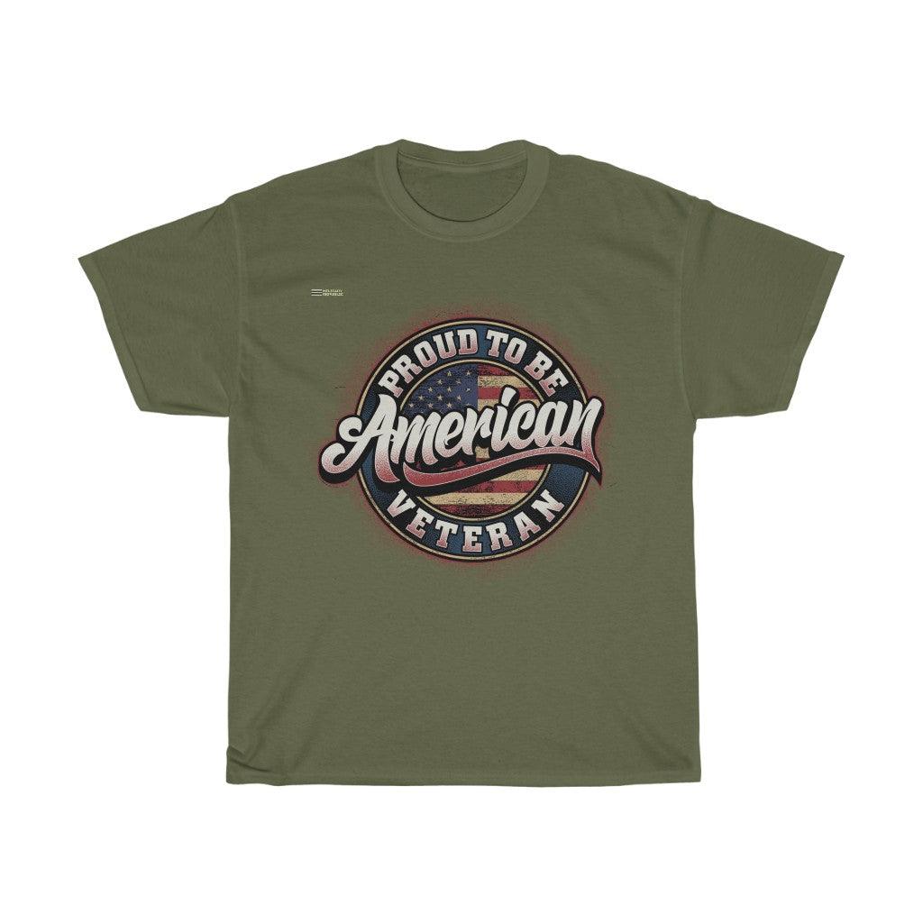 Proud To be An American Veteran T-shirt - Military Republic