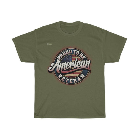 Proud To be An American Veteran T-shirt - Military Republic