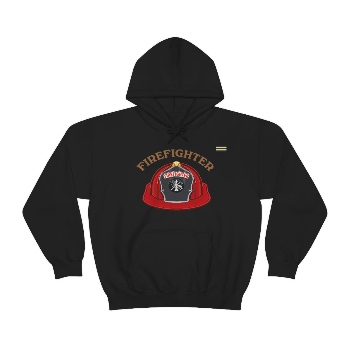 Firefighter Red Hat Design Hoodie