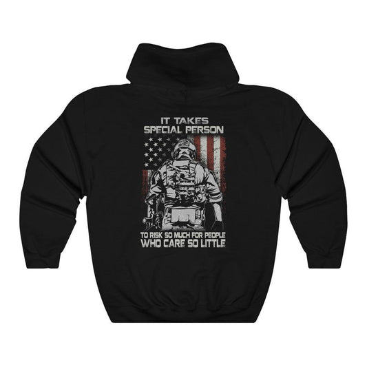 Risk So Much For People Hoodie - Military Republic