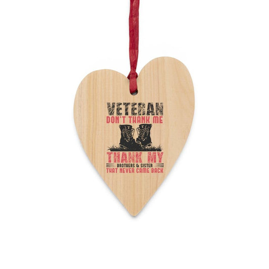 Thank You Veteran's Christmas Ornament - Military Republic