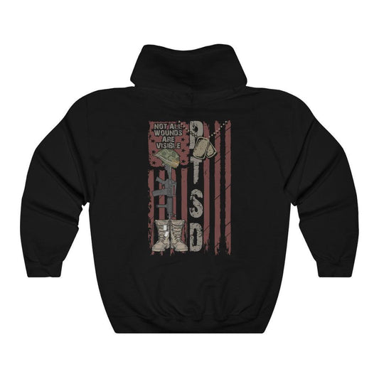 Not All Wounds Are Visible Hoodie - Military Republic