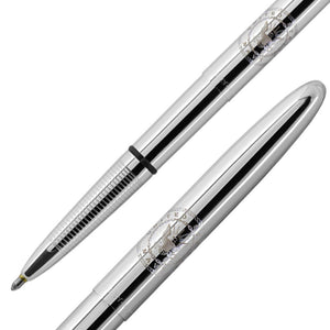 Chrome Bullet Space Pen with U.S. Navy Insignia - Military Republic