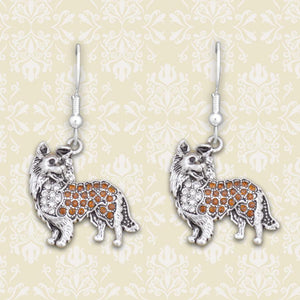 Collie Dog Earrings - Military Republic