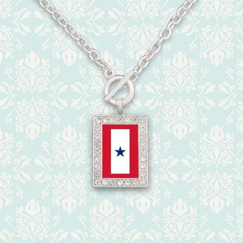 Custom Blue Star Necklace-Military Republic