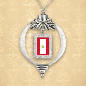 Custom Gold Star Christmas Ornament-Military Republic