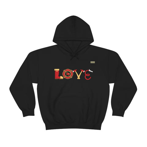 Firefighter Love Bookts Axe Hammer Rope Hoodie
