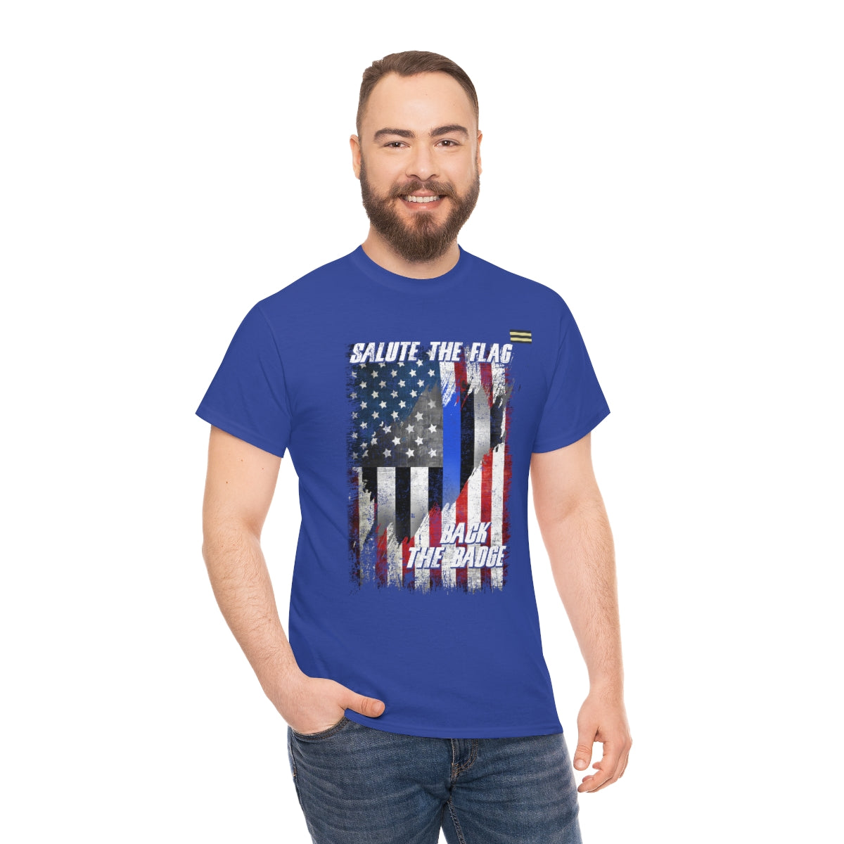 Salute The Flag-Back The Badge Law Enforcement T-shirt