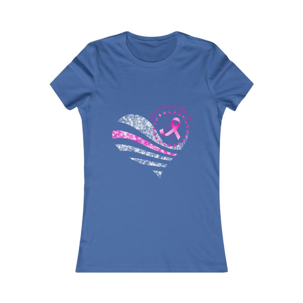 Breast Cancer Heart Of Hope Pink Ribbon  T-shirt - Military Republic