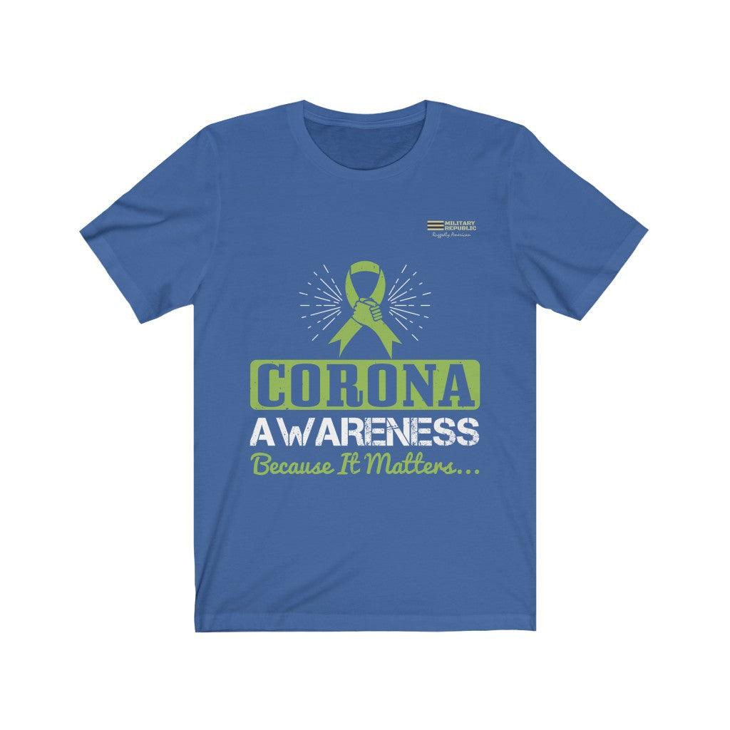 Corona Awareness Because It Matters - T-shirt - Military Republic