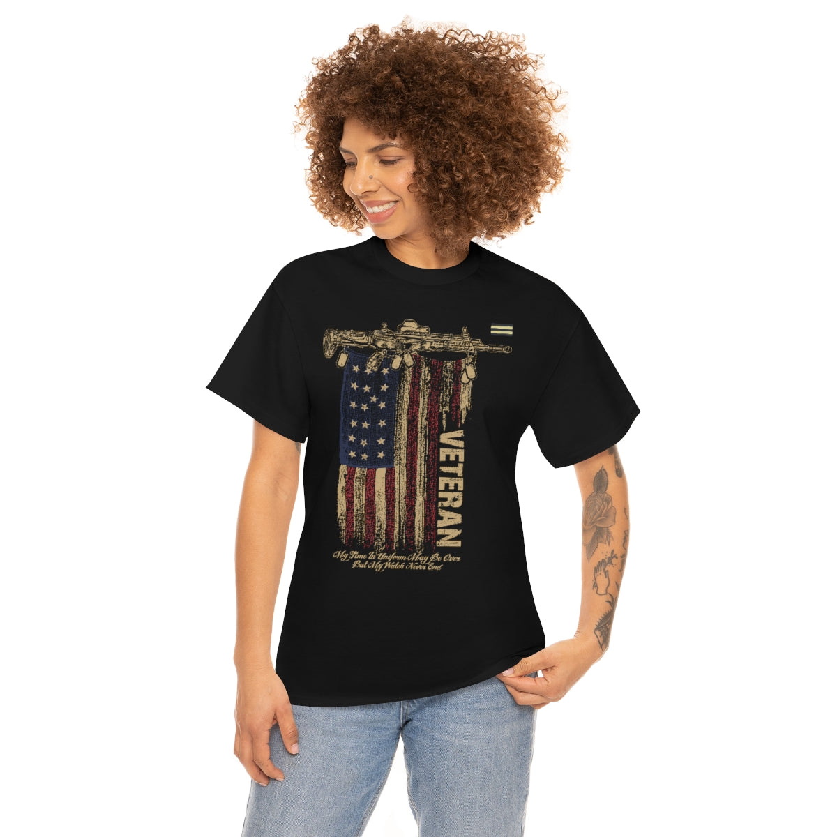 Patriotic US Flag Design T-shirt