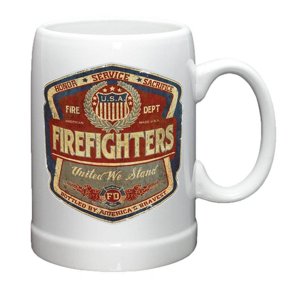 Denim Fade Firefighter Stoneware Mug Set-Military Republic