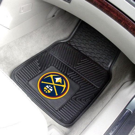 Denver Nuggets 2pk Heavy Duty Vinyl Car Mat Set - Military Republic