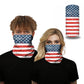 Distressed USA Flag Outdoors Motorcycle Face Mask Bandana Headwear - Military Republic