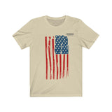Distressed USA Flag Unisex T-shirt - Military Republic