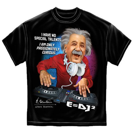 DJ Einstein Black T-Shirt-Military Republic