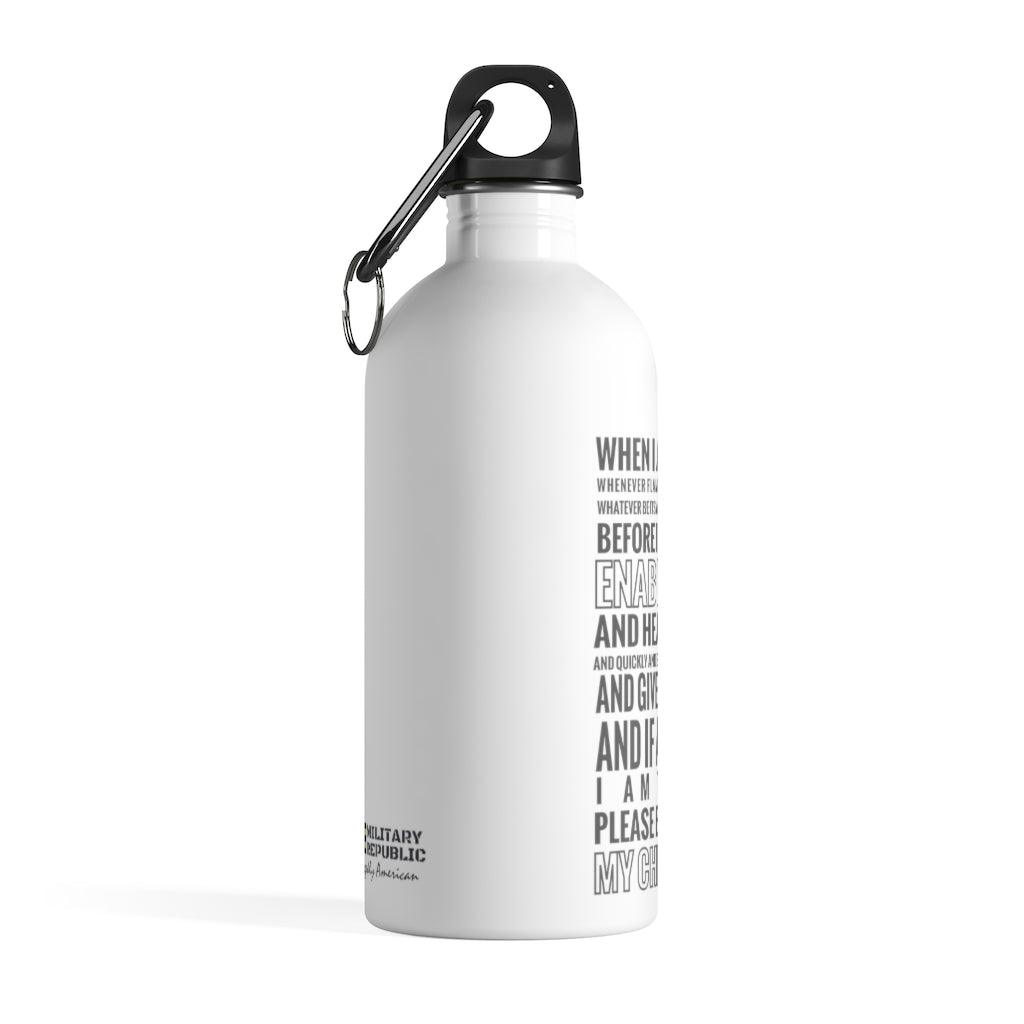 Fireman's Prayer Stainless Steel Water Bottle - Military Republic