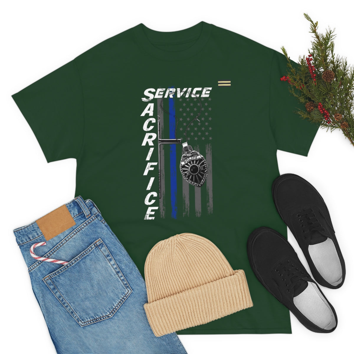 Service Sacrifice Law Enforcement T-shirt