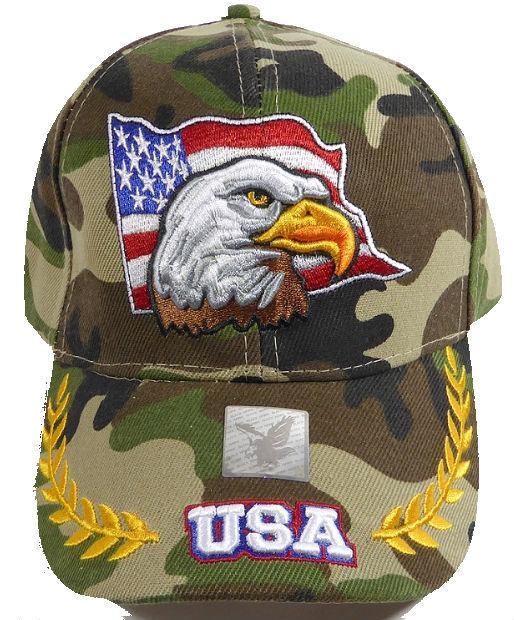 Eagle Baseball Cap - Camo-Military Republic