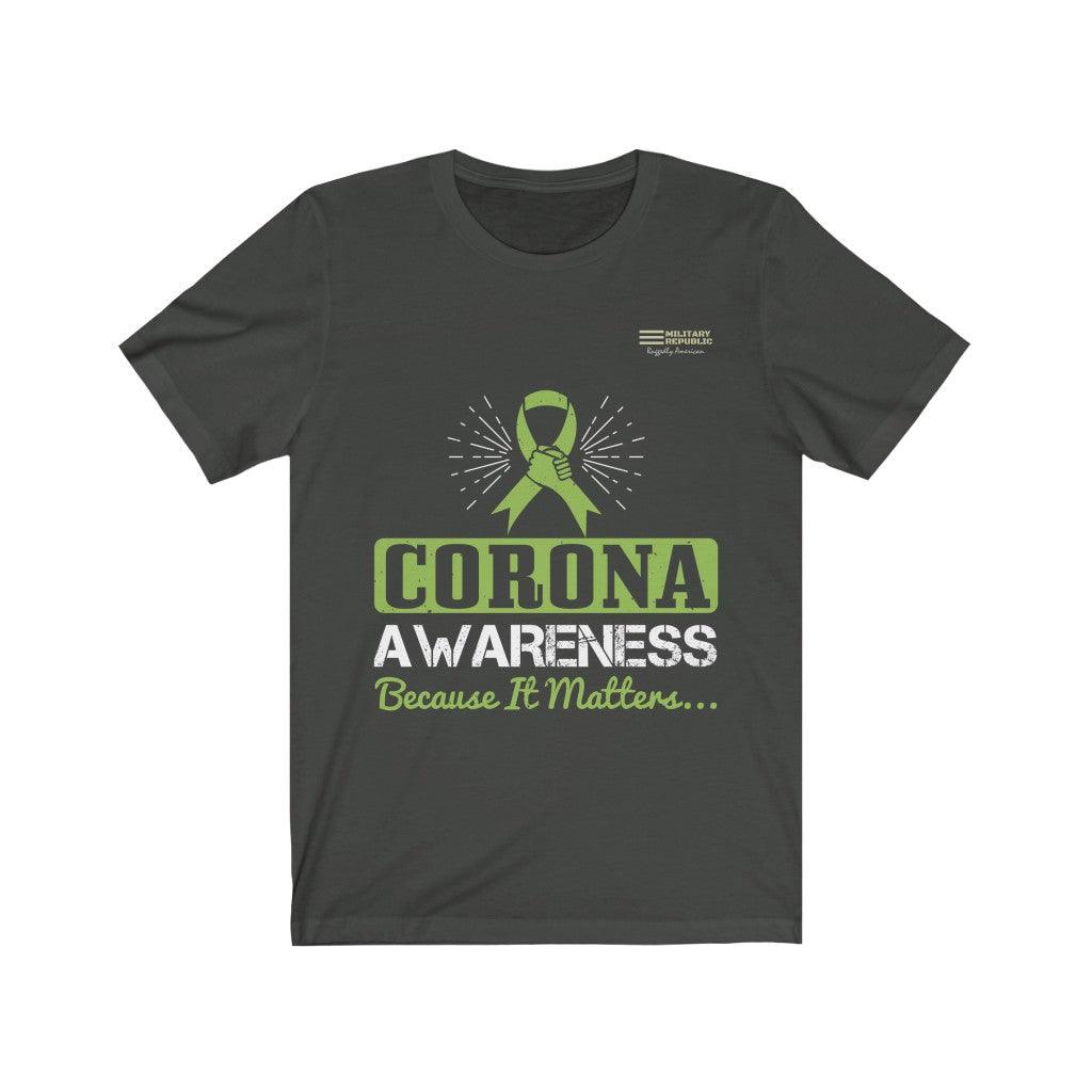 Corona Awareness Because It Matters - T-shirt - Military Republic