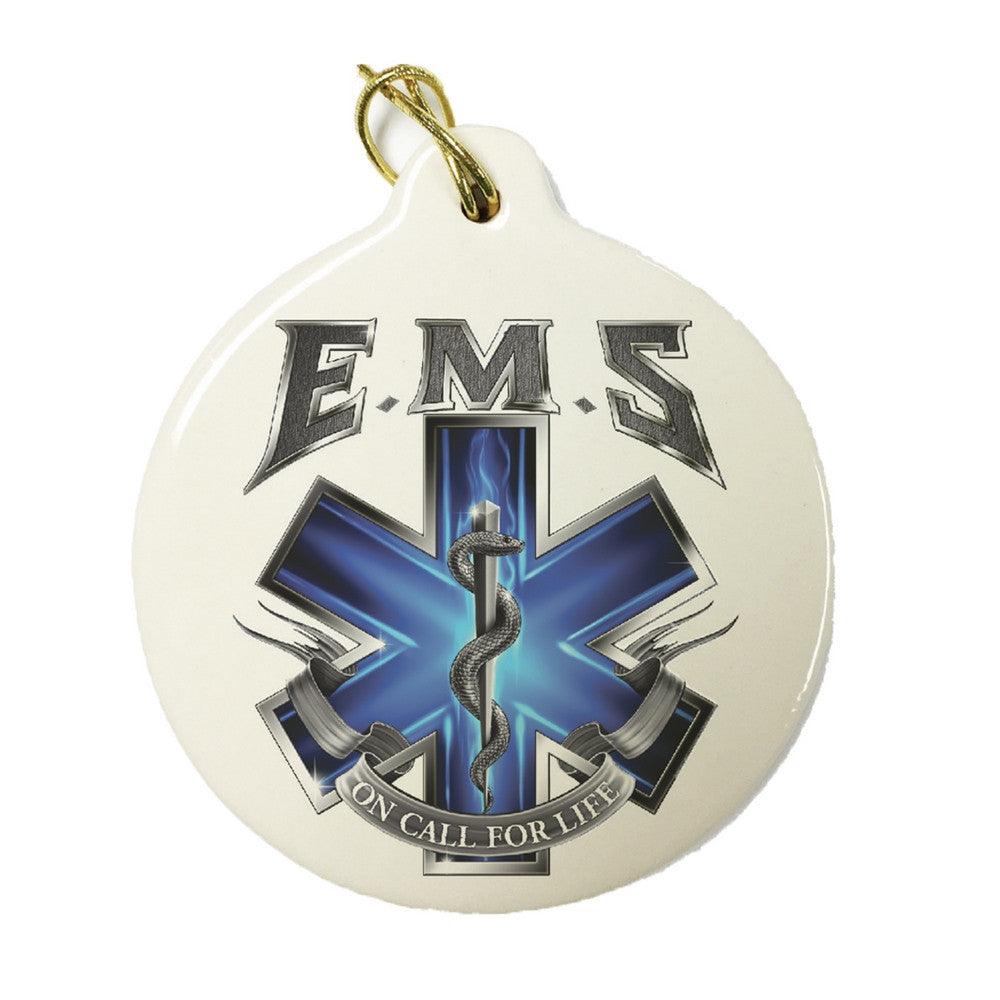 EMS On Call For Life Christmas Ornament-Military Republic
