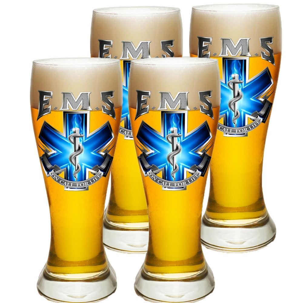 EMS On Call For Life Pilsner Glass Set-Military Republic