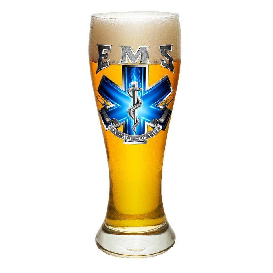 EMS On Call For Life Pilsner Glass Set-Military Republic