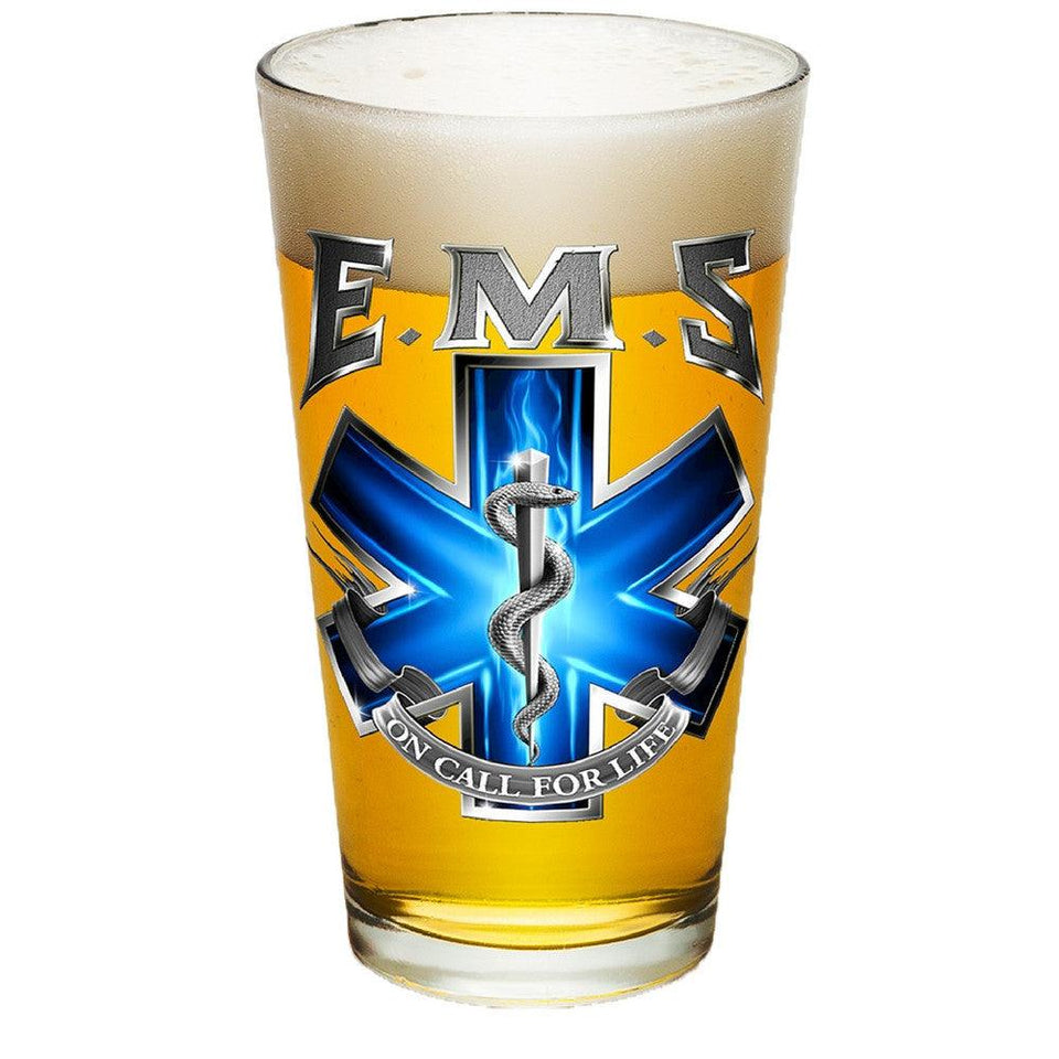 EMS On Call For Life Pint Glasses-Military Republic