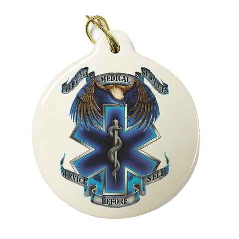 EMS Service Before Self Christmas Ornament-Military Republic