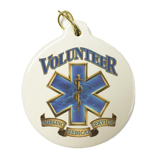 EMS Volunteer Christmas Ornament-Military Republic