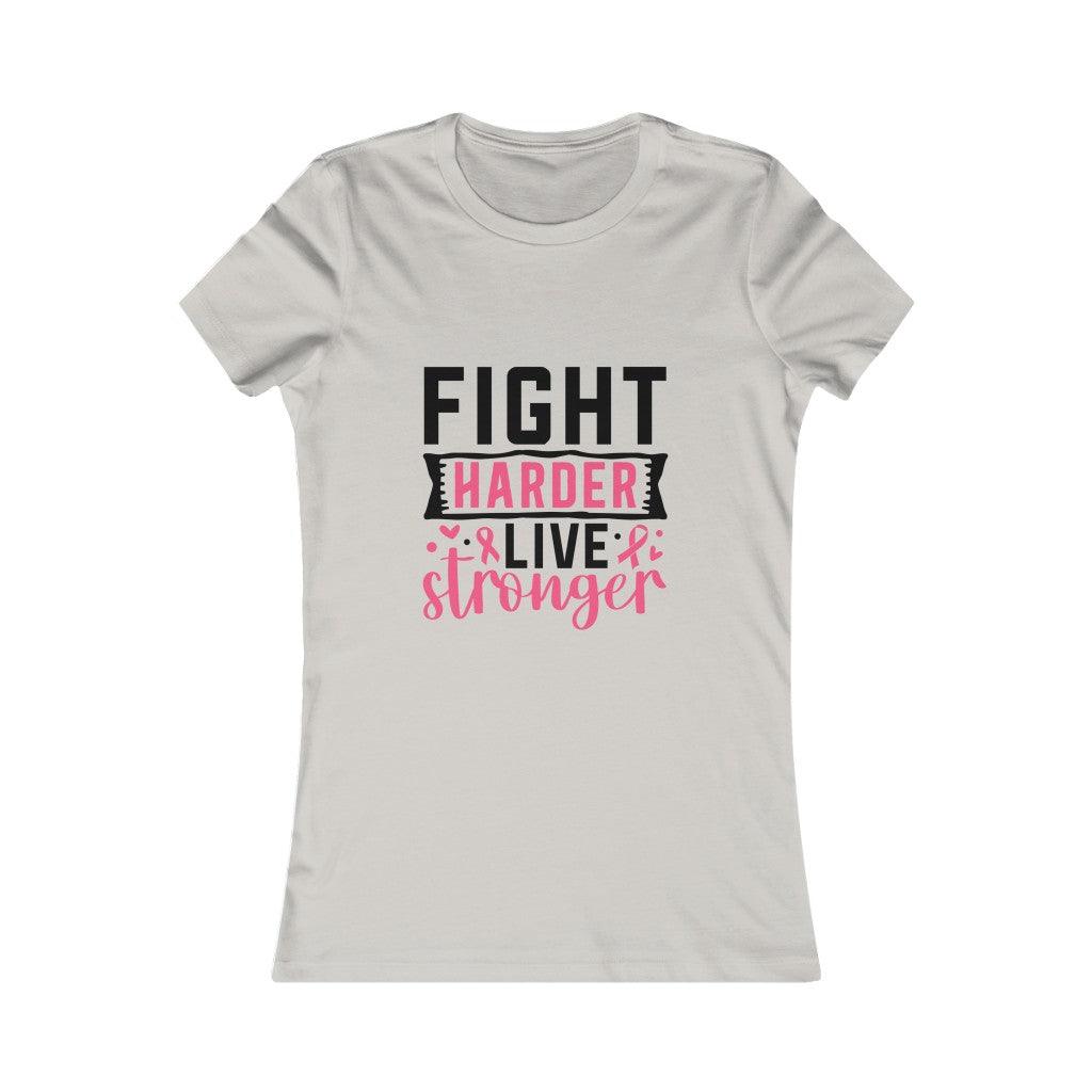 Fight Harder, Live Stronger T-shirt - Military Republic