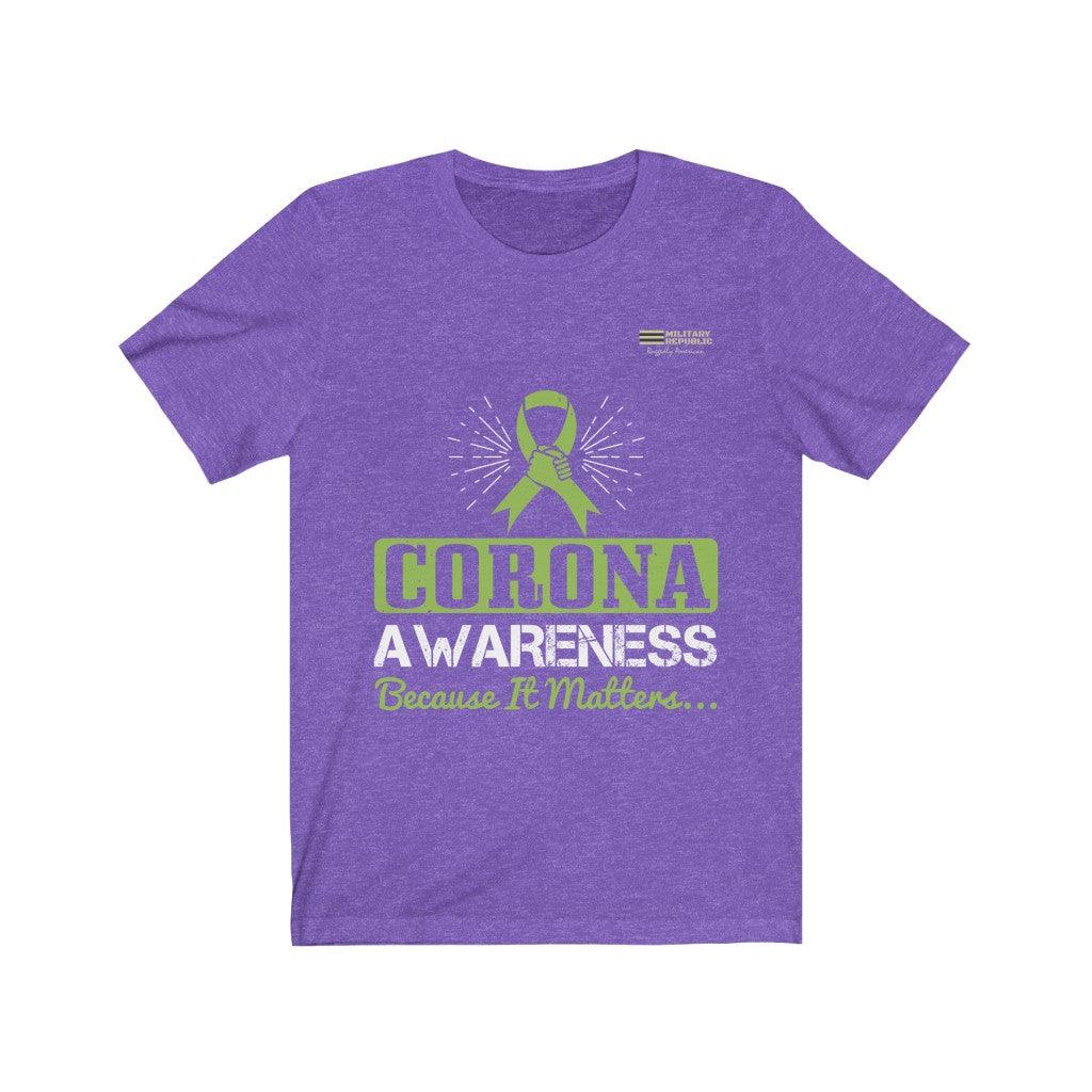 Corona Awareness Because It Matters - T-shirt - Military Republic