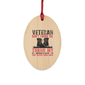 Thank You Veteran's Christmas Ornament - Military Republic