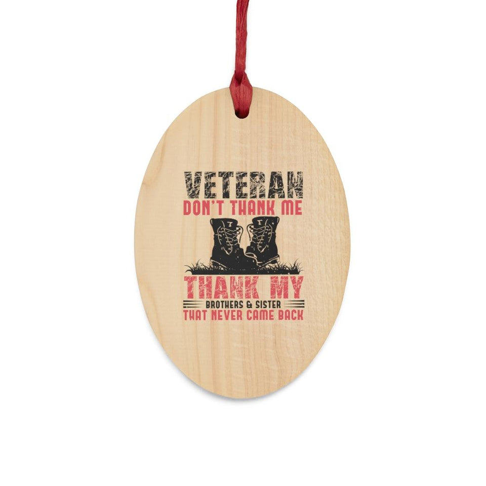 Thank You Veteran's Christmas Ornament - Military Republic